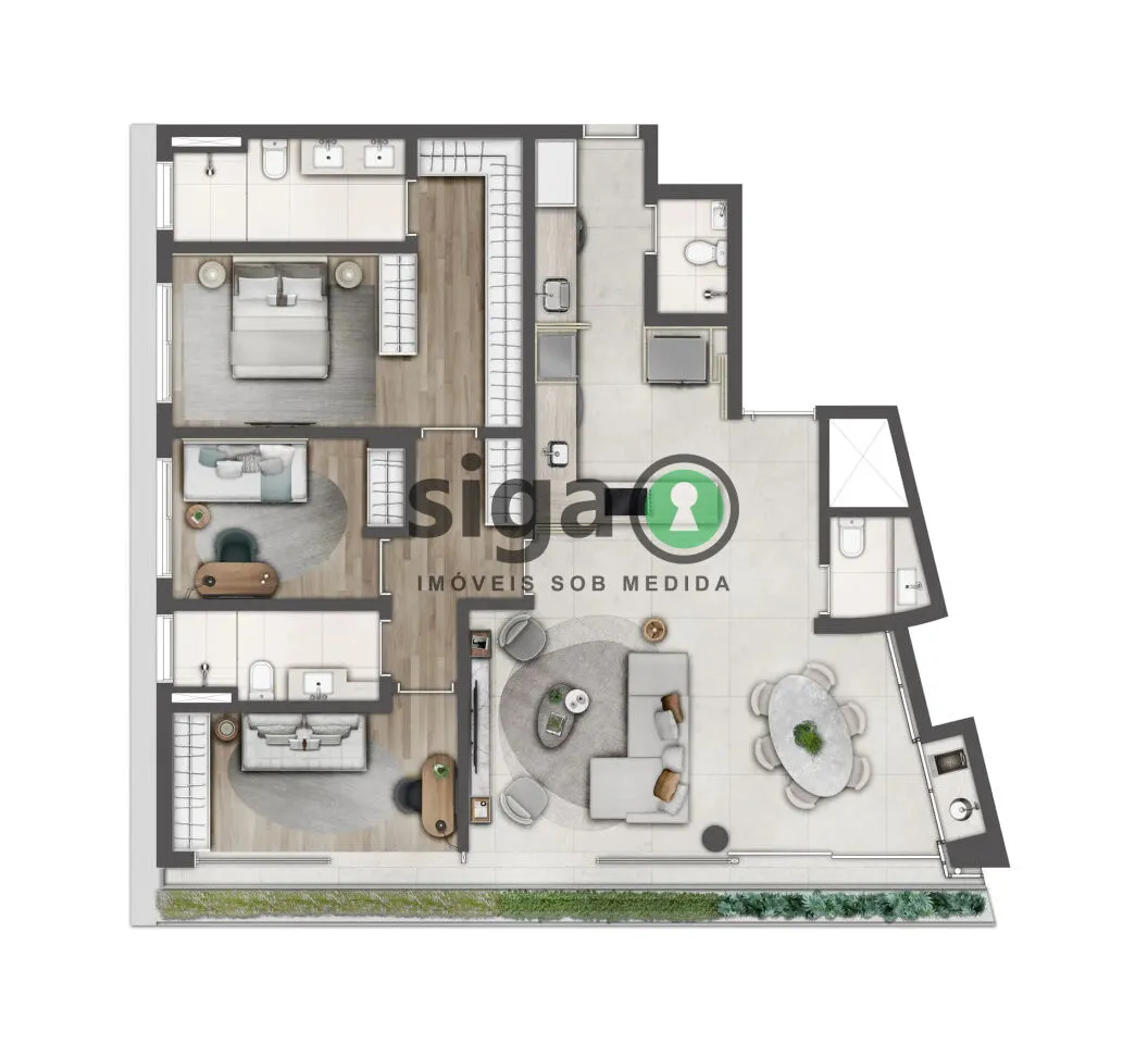 Imagem Apartamento de 134m² em Higienópolis com exclusividade, arquitetura autoral e sofisticação