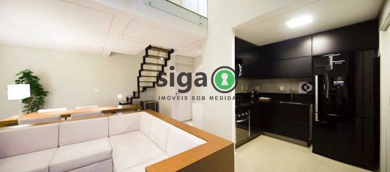 Imagem Loft Reformado 89m² - 1 Suíte, 2 Vagas e Decoração Moderna
