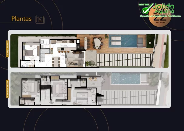 Imagem JAZZ EXCLUSIVE – CASAS DUPLEX EM RUA PRIVATIVA NO EUSÉBIO/CE