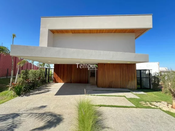 Imagem Jardins Bolonha - Sobrado à venda no Jardins Bolonha - Senador Canedo/GO, com 314m², possui 4 suítes, piscina aquecida, churrasqueira