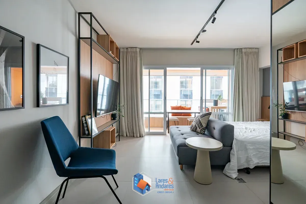 Imagem Studio para venda em Campo Belo com 1 quarto, 45m²
