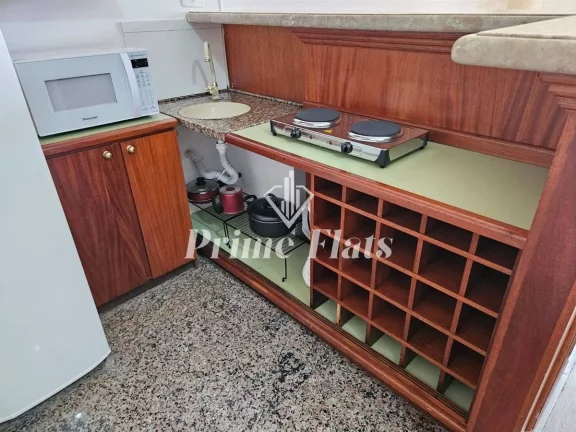 Imagem Flat disponível para locação no Ninety Hotel, com 33m², 1 dormitório e 1 vaga de garagem