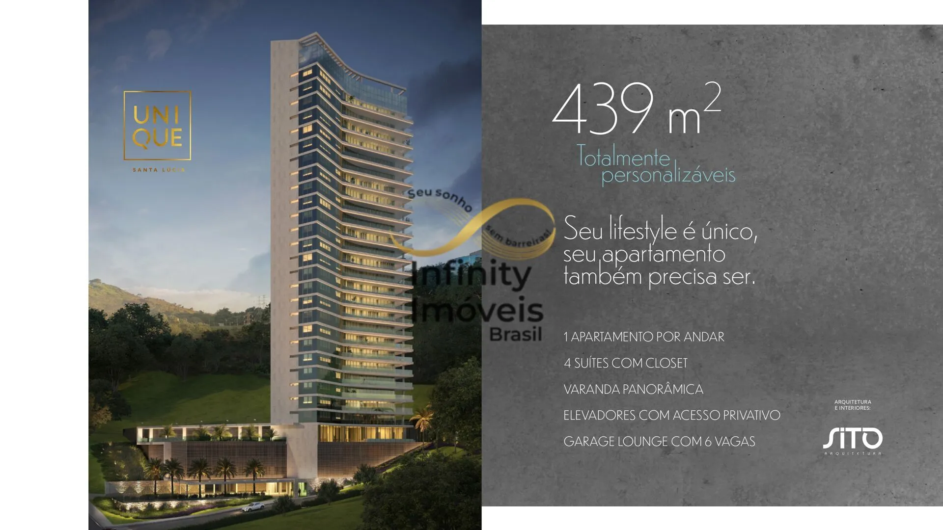 Foto do imóvel UNIQUE SANTA LUCIA - Apartamento à venda no bairro Santa Lúcia - Belo Horizonte/MG
