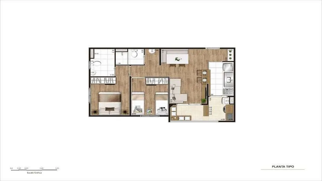 Imagem Apartamento com 2 dormitórios à venda, 47 m² por R$ 384.000,00 - Vila São João - Guarulhos/SP