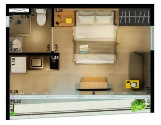 Imagem NURBAN SANTA CECÍLIA - VITA URBANA - Studio 24m² (R), em uma das regiões mais incríveis da capital!