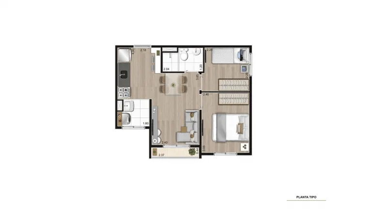 Imagem Apartamento com 2 Quartos à Venda, 39 m² em Água Branca - São Paulo