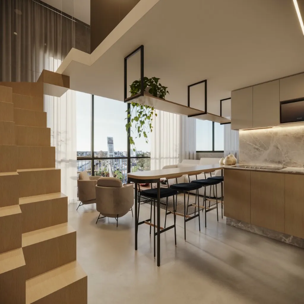 Imagem Apartamento à venda no Centro de Curitiba-PR: 1 quarto, 1 banheiro, 24,38m² de área. A oportunidade que você esperava!