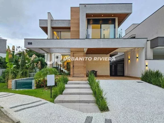 Foto do imóvel Casa moderna à venda na Riviera de São Lourenço Alto padrão e design icônico em Alameda de São Miguel