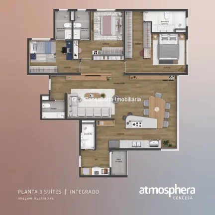 Imagem LANÇAMENTO APARTAMENTO ALTO PADRÃO NA MELHOR REGIÃO A 1 MINUTO DO PARQUE ECOLOGICO CARTÃO POSTAL DE INDAIATUBA-SP