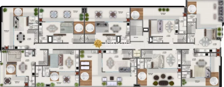 Imagem Villa Mariane Apartamento novo 2 suítes à venda praia Canto Grande Bombinhas SC