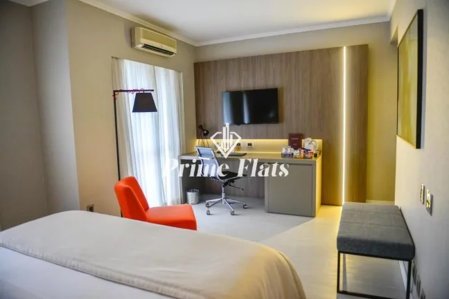 Foto do imóvel Flat disponível para venda no Clarion Faria Lima, com 27m², 1 dormitório e 1 vaga em Rua Jerônimo da Veiga