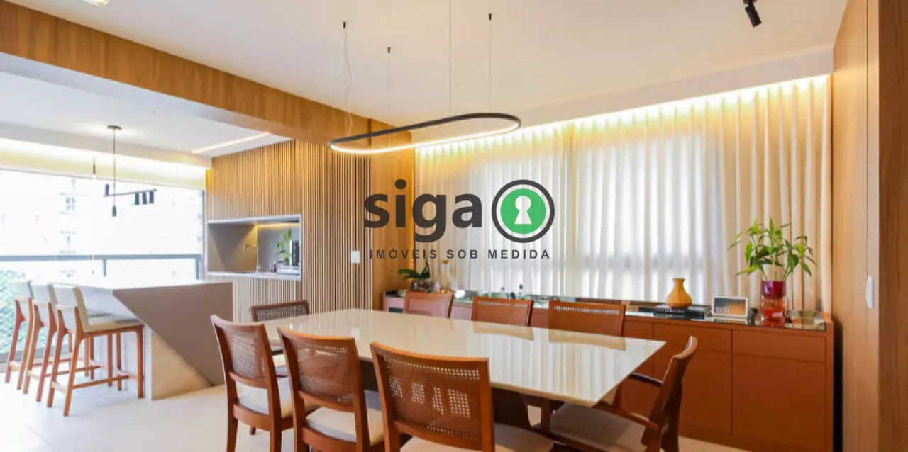Imagem Apartamento de 141m2 à venda no Brooklin, com 03 suítes e 2 vagas