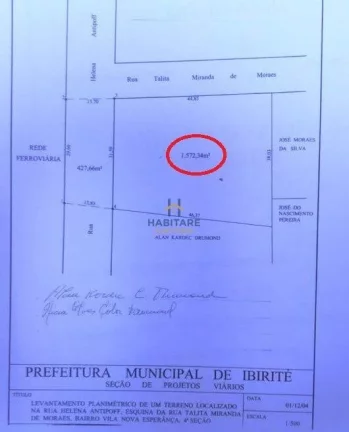Imagem Terreno de esquina com 1.572 m2 no centro de Ibirité