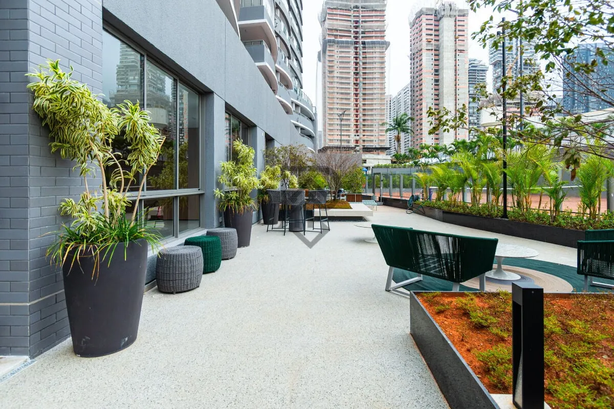 Imagem Apartamento Alto Padrão Brooklin andar alto vista livre