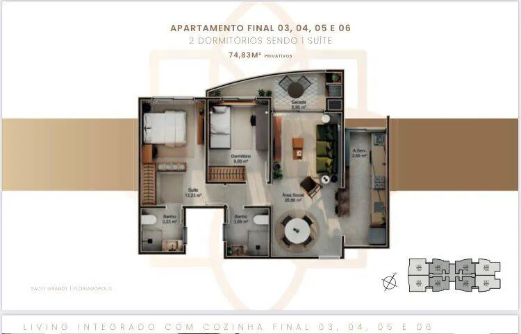 Imagem Apartamento 2 dormitórios