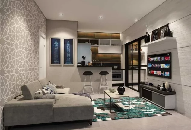 Imagem lindo e confortavel apartamento dois dormitórios suíte no Jardim Oswaldo Cruz