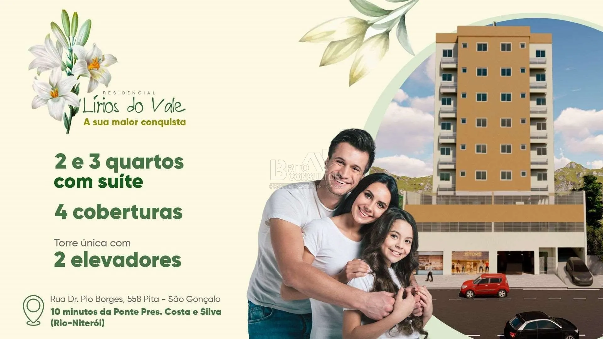 Imagem LIRIOS DO VALE - Apartamento, 2 Qts, Suíte, Varanda, 54m²- bairro Covanca em São Gonçalo-RJ