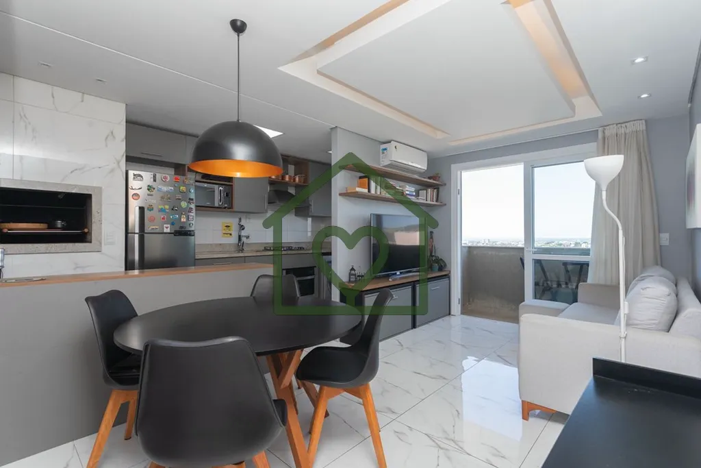 Apartamento pronto para morar com móveis fixos e eletrodomésticos, composto de sala com sacada abe...