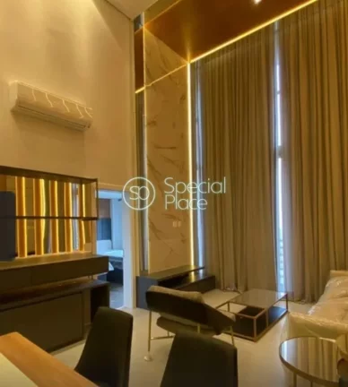 Imagem Moderno Loft para locação Jardins *100m² privativos *Duplex 100% mobiliado *Living com ambientes ...
