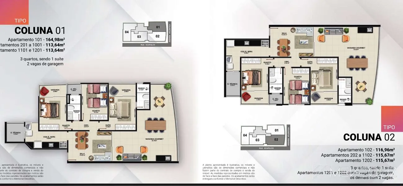 Imagem Empreendimento de alto padrão com exclusivos apartamentos de 3 quartos a venda na Praia do Morro em Guarapari