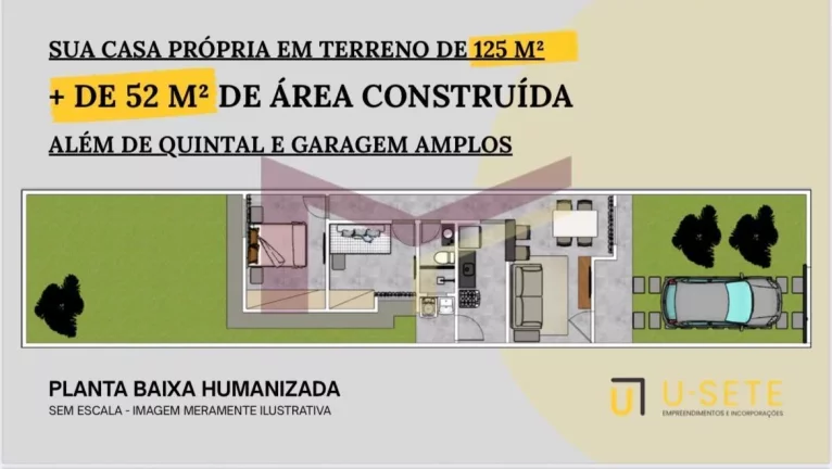 Imagem CASA 2/4 NA ASA BRANCA - ENTRADA PARCELADA NO BOLETO