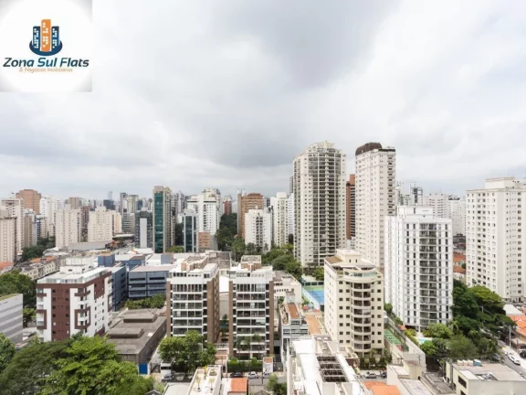 Imagem Apartamento Alto Padrão para Venda ou Locação na Vila Nova Conceição Com 1 Suíte e 2 Vagas