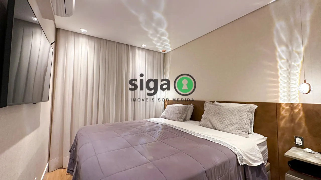 Imagem Apartamento Novo Sky Park 125 m² Tatuapé Mobiliado e Decorado