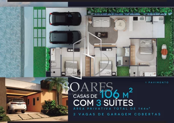 Imagem PEROLA AZUL RESIDENCE - VENHA CONHECER SUA CASA NOVA - CONDOMINIO FECHADO