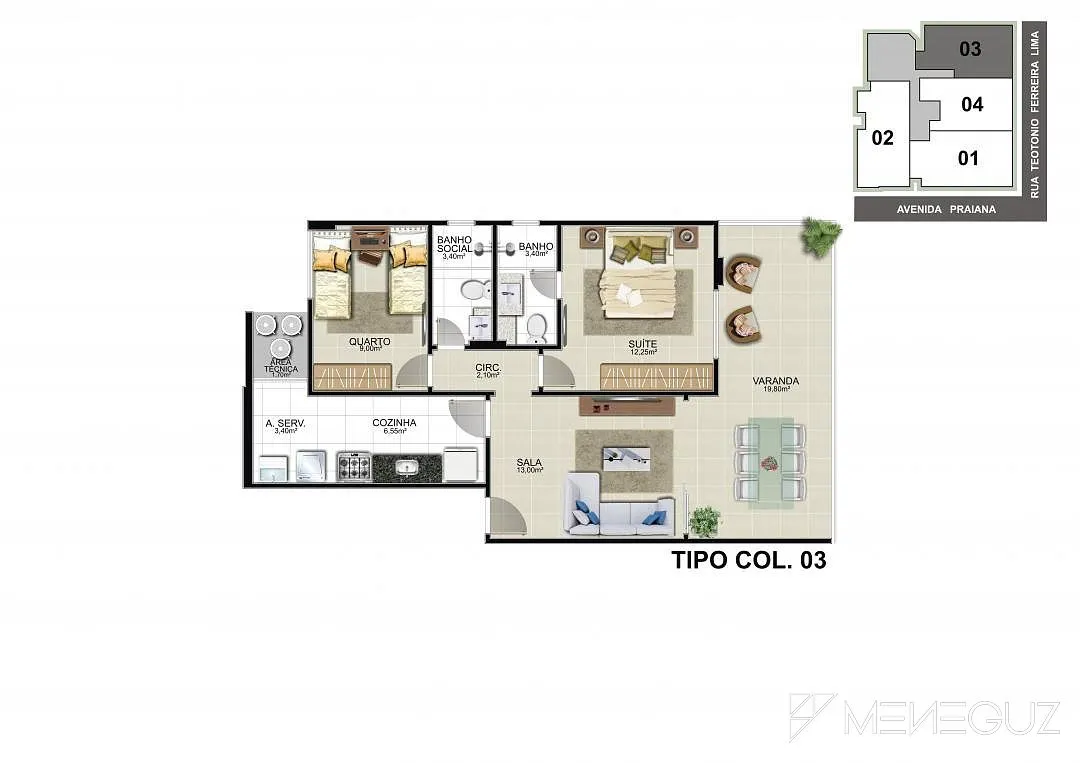 Imagem Porto Belo - Empreendimento de alto padrão, com apartamentos a venda de 2 e 3 quartos na Praia do Morro.