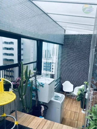 Imagem Cobertura Duplex, 02 quartos, Edificio Recife Flat, Boa Viagem, Recife.