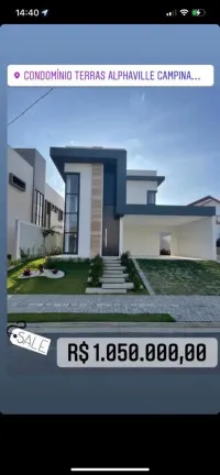 Foto do imóvel Casa de Condomínio com 3 Quartos à Venda, 212 m² em Castelo Branco - Campina Grande