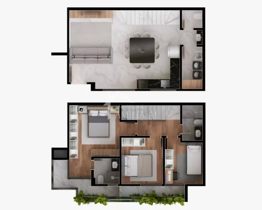 Imagem SOBRADO GEMINADO COM 3 QUARTOS NO AMÉRICA