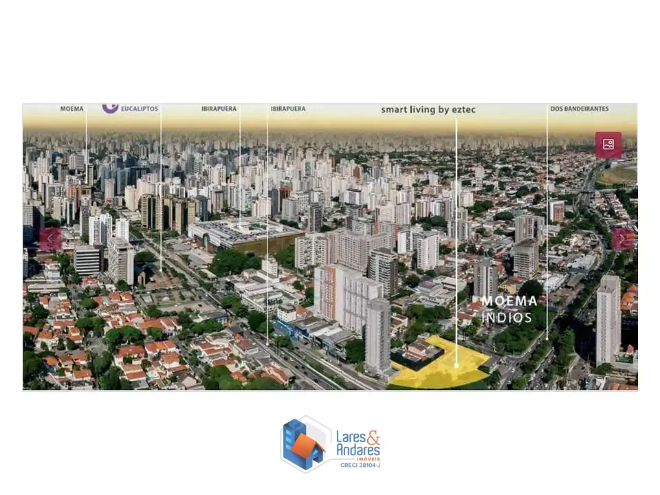 Imagem Apartamento para venda em Indianópolis com 1 quarto, sendo 1 suíte, 35m²
