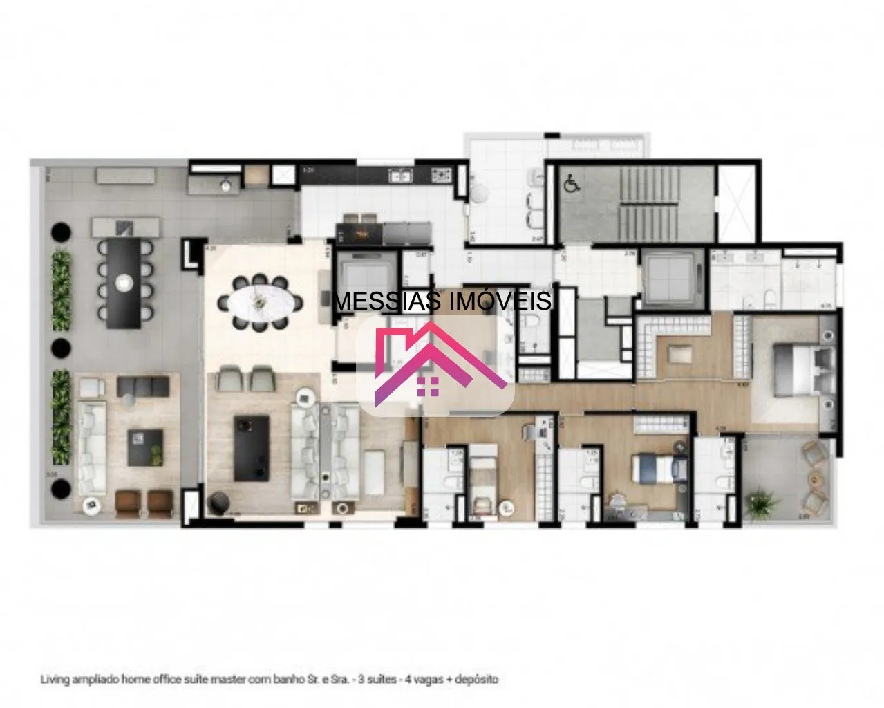 Imagem APARTAMENTO DE 4 SUITES E 4 VAGAS COM DEPOSITO - DOLCE MOEMA