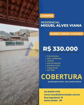 Imagem Vendo Cobertura em Santo André, Jd. Guarara