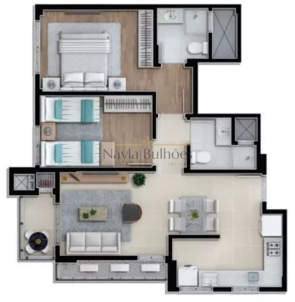 Imagem APARTAMENTO RESIDENCIAL em SÃO JOSÉ - SC, BARREIROS