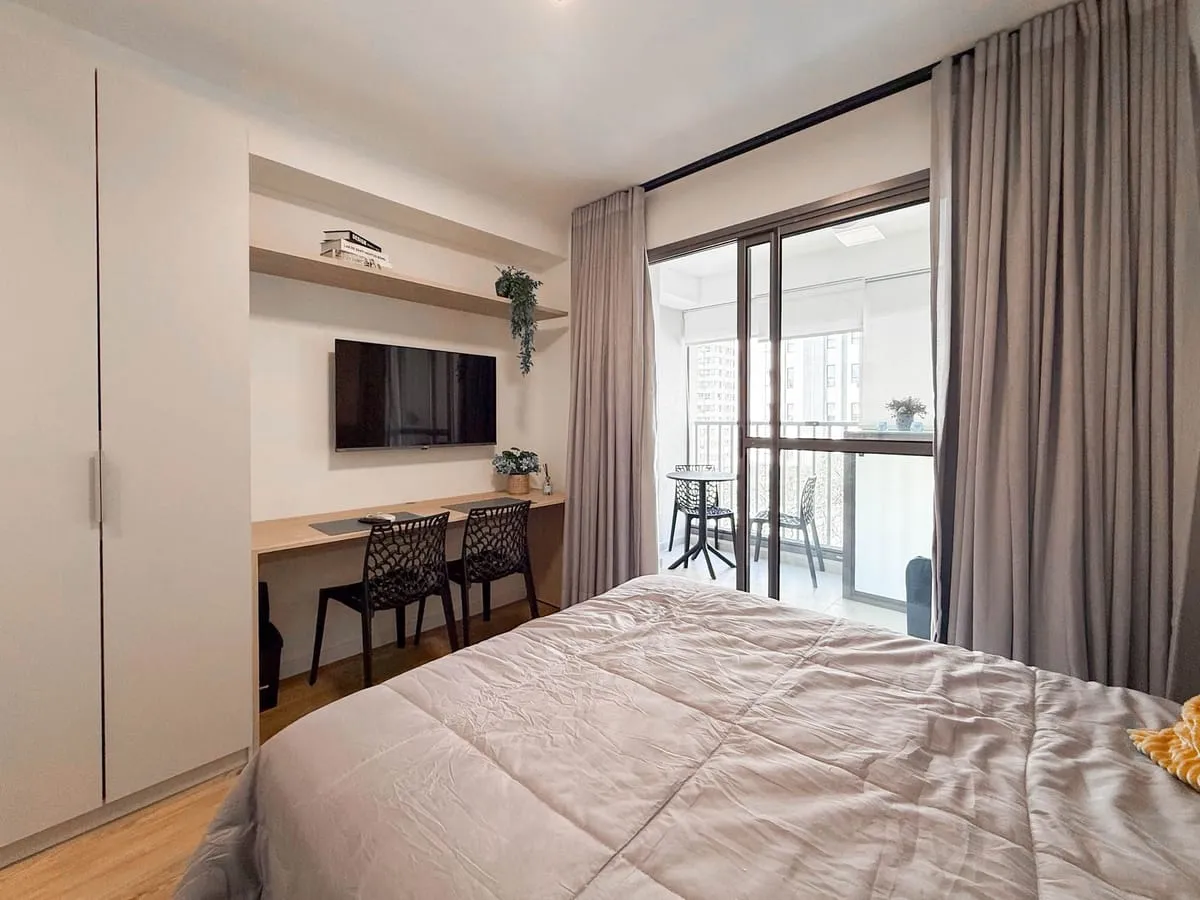 Imagem Apartamento com 1 Quarto para alugar, 26m² - Moema