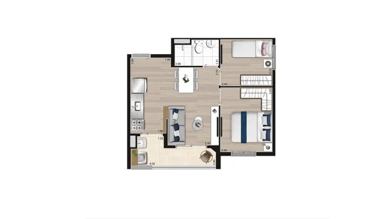 Imagem Apartamento com 2 Quartos à Venda ou Temporada, 40 m²em Jardim Arize - São Paulo