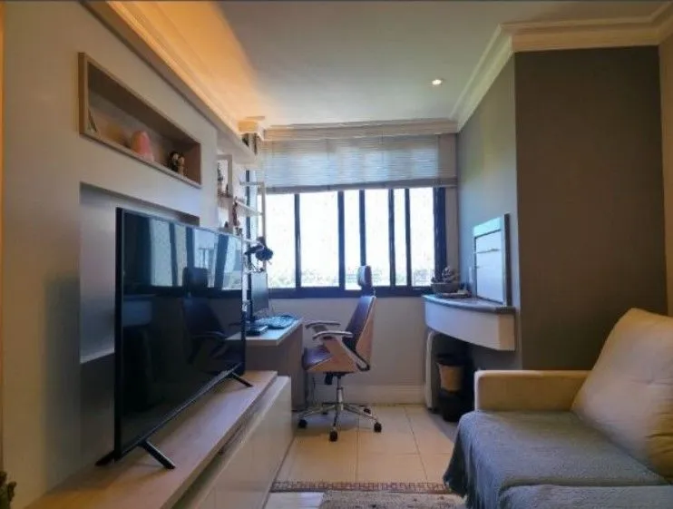 Imagem Apartamento com 2 dormitórios, lavabo, banho social e churrasqueira integrada.