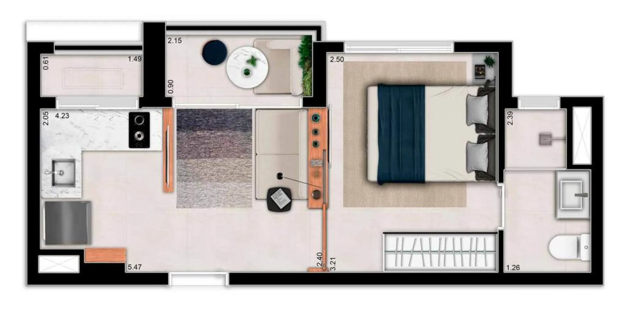 Imagem STUDIO RESIDENCIAL em São Paulo - SP, Santa Cecília