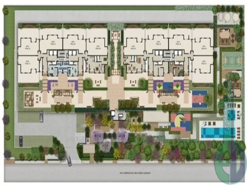 Imagem Conheça o Apartamento à Venda no Centro de São Bernardo do Campo-SP: 2 Quartos, 1 Suíte, 2 Banheiros, 1 Vaga, 71m² - Condomínio Auguri Residence