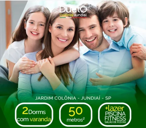 Apartamento com 2 Quartos à Venda, 50 m² em Jardim Rosaura - Jundiaí