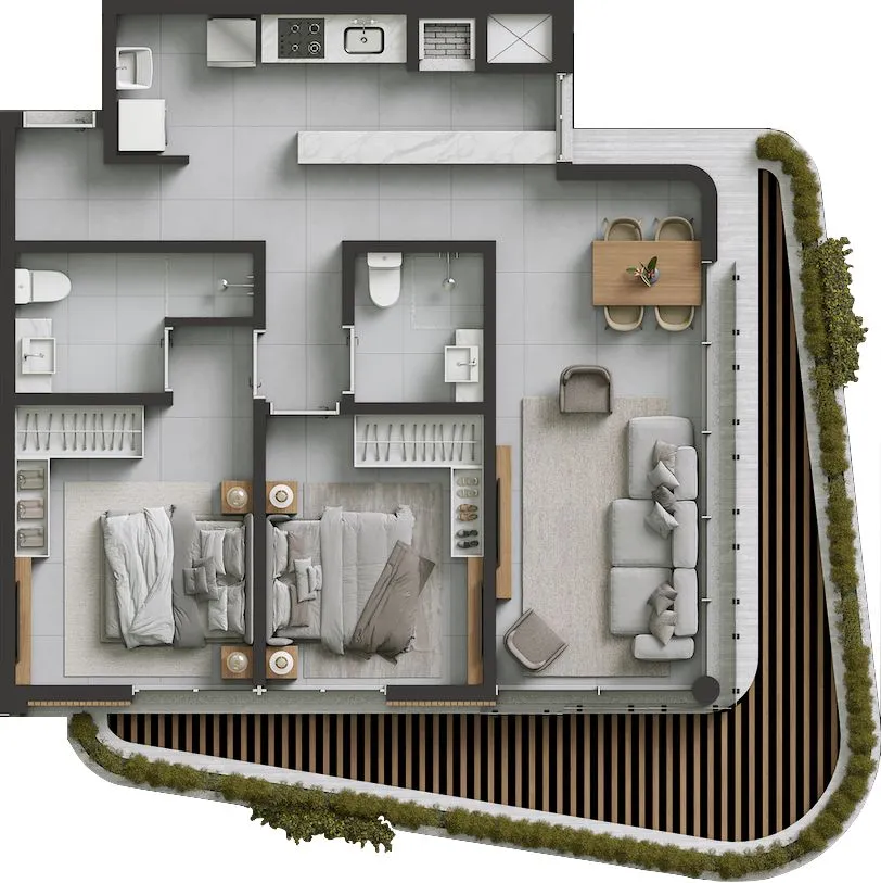 Imagem Loft à venda em Canela, Centro , com 1 quarto, 75.15m2