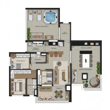 Imagem Apartamento com 3 Quartos à Venda, 50 m² em Santo Amaro - São Paulo