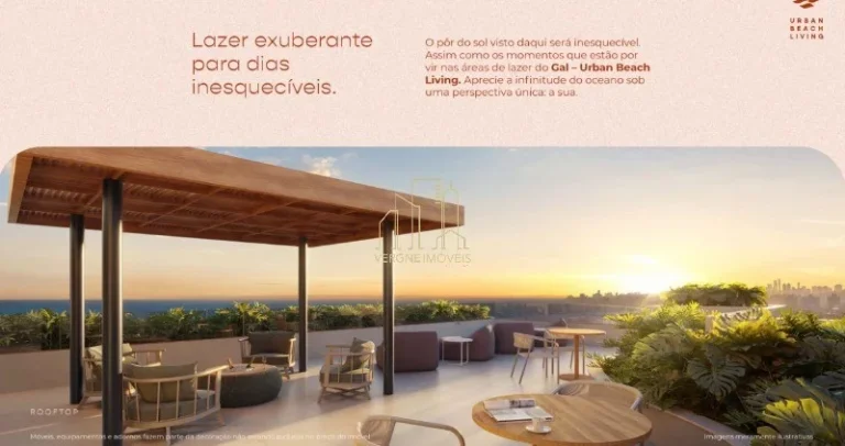 Imagem Apartamento à venda em Salvador-BA, GAL URBAN BEACH LIVING, no ORLA DO CORSARIO: 1 quarto, 1 suíte, 1 sala, 1 vaga de garagem, 46,67 m²!