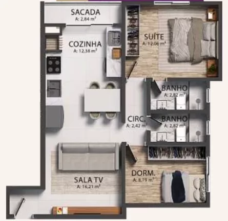 Imagem Galiano Residence - Apartamento à venda no bairro Morretes - Itapema/SC