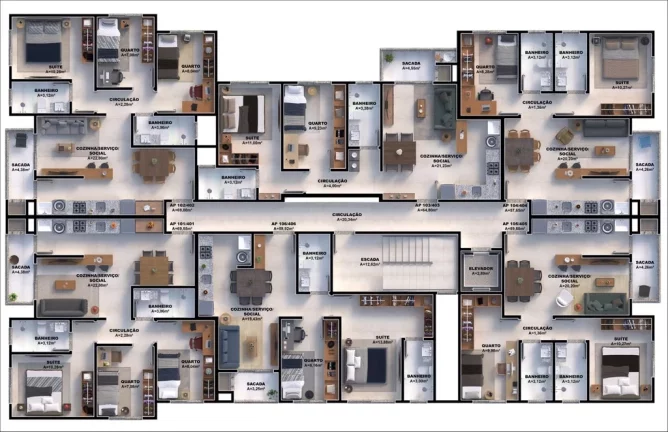 Imagem Solare Residence - Apartamento à venda no bairro Nova Palhoça - Palhoça/SC