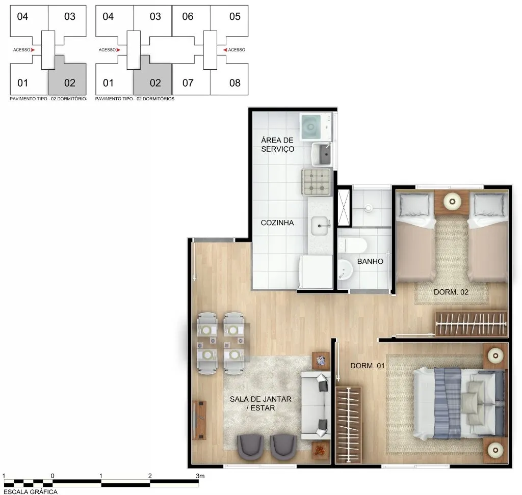Imagem Apartamentos / Padrão na cidade de Rio de Janeiro