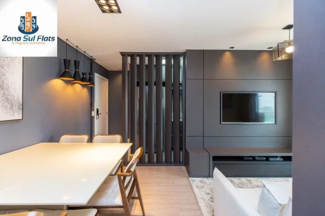 Imagem Apartamento Mobiliado à Venda No Brooklin Com 2 Dormitórios Sendo1 Suíte e 1 Vaga