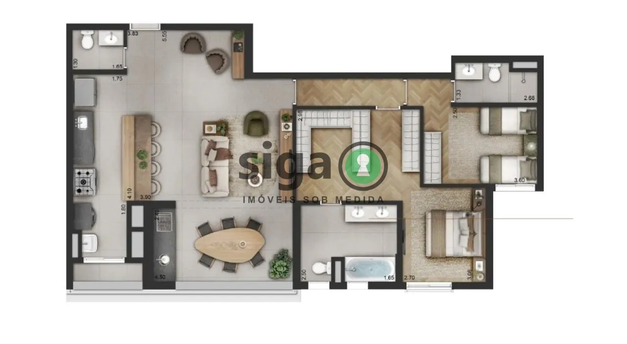 Imagem Apartamento para venda em Moema 03 suítes. São Paulo - SP